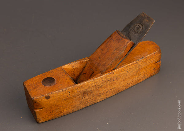 2 STAR Rare Low Angle Coffin Smooth Plane by JACOB ROGERS & CO. Lowell - 113299
