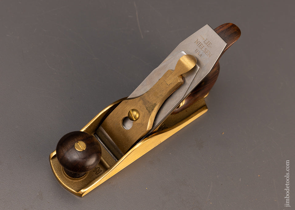 Impossible-To-Find LIE NIELSEN Bronze & Rosewood No. 1 Smooth Plane - 113341