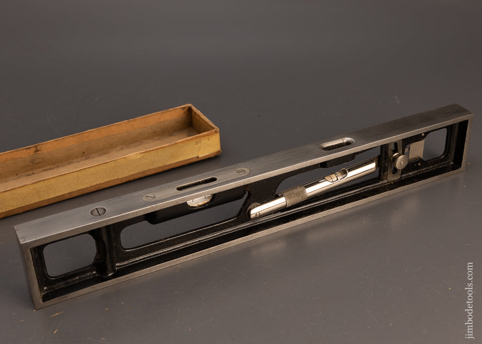 STARRETT 15 Inch Precision Inclinometer Near Mint in Box Bottom - 113400