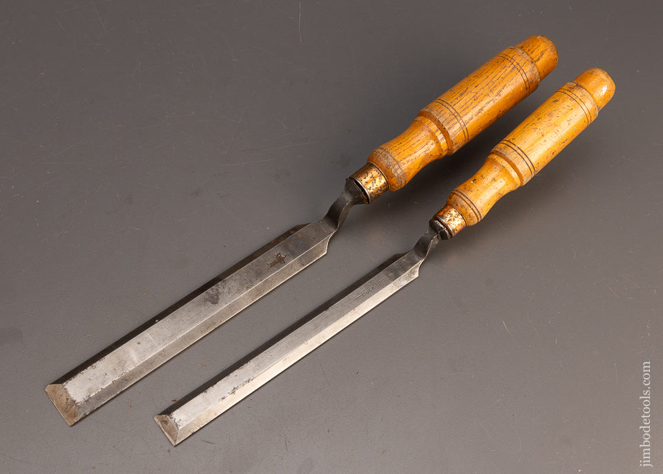 BUCK BROS. 3/4 & 1 Inch Crank Neck Paring Chisels - 113438