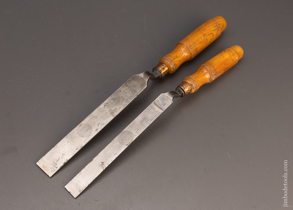 BUCK BROS. 3/4 & 1 Inch Crank Neck Paring Chisels - 113438