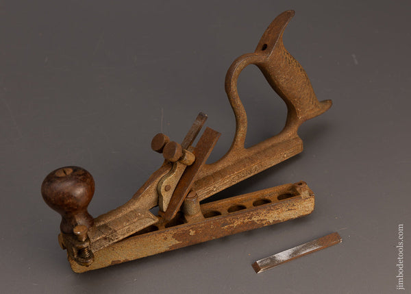 Good User STANLEY No. 48 Tongue & Groove Plane with all 3 Original Irons - 113456