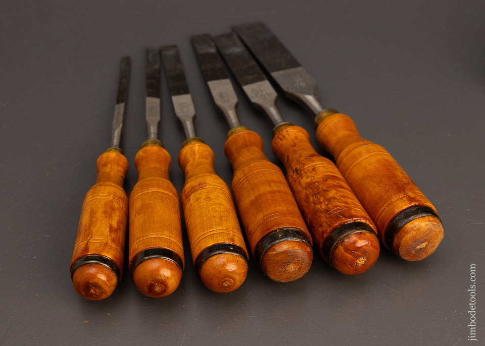 Finner Chisel Mint Set of 6 E.A. BERG ESKILSTUNA Tang Firmer Chisels - 113459 – Jim ...