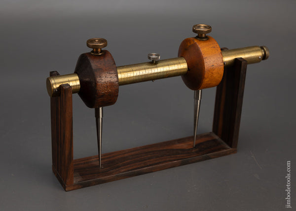 Rare & Fine KENNY’S PATENT Boxwood & Rosewood Combination Tool Mortise Gauge, Center Finder, Trammel Points, Etc. - 113468