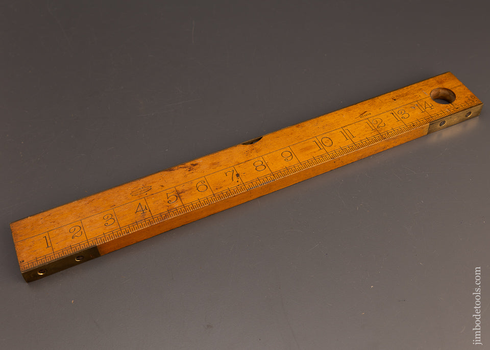 RABONE No. 1372 Combination Boxwood Rule & Level 16 Inch - 113491