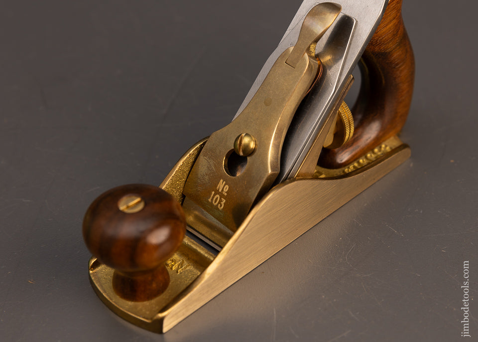 31 Year Old LIE NIELSEN Limited Edition Bronze No. 1 Smooth Plane Mint in Box with Rosewood Handles - 113523