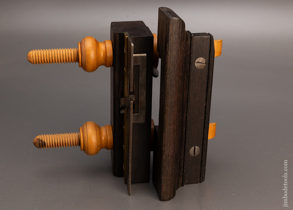 Stunning Crisp Solid Rosewood & Boxwood Screw Arm Plow Plane - 113530
