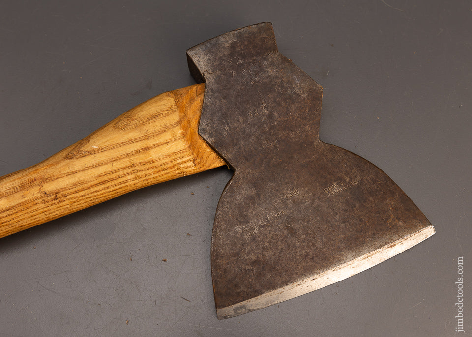 Premium Single Bevel Side Axe by W.J. TENEYCK Cohoes, N.Y. - 113548