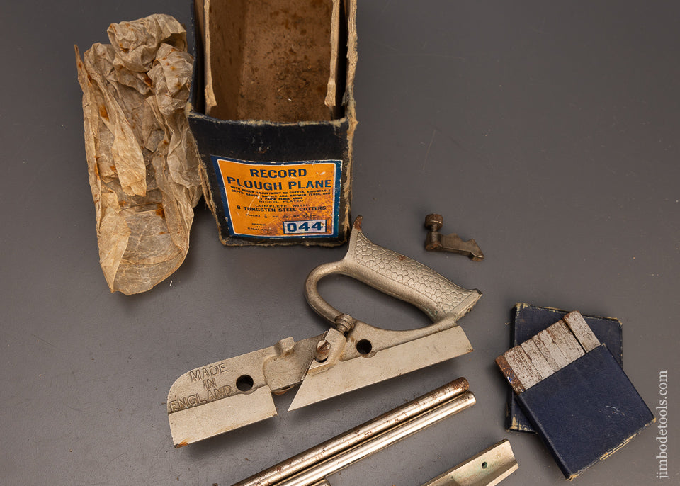 100% Complete RECORD No. 044 Plough Plane in Original Box - 113594