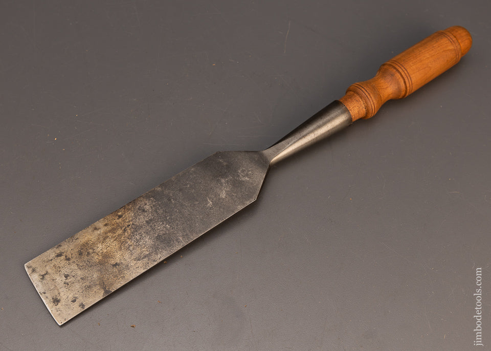 Fine BUCK BROS. 2 Inch Beveled Socket Chisel with Cherry Handle - 113601