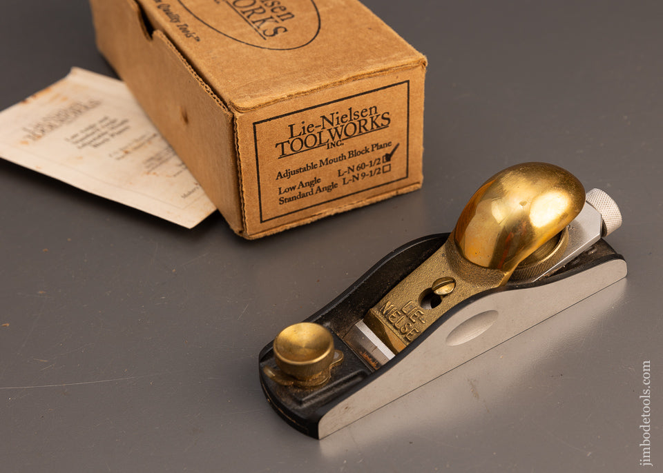 Near Mint in Box LIE NIELSEN No. 60 1/2 Low Angle Block Plane - 113611