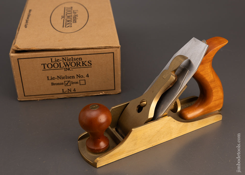 LIE NIELSEN Bronze No. 4 Smooth Plane Long Out of Stock at Lie Nielsen Near Mint in Box - 113612