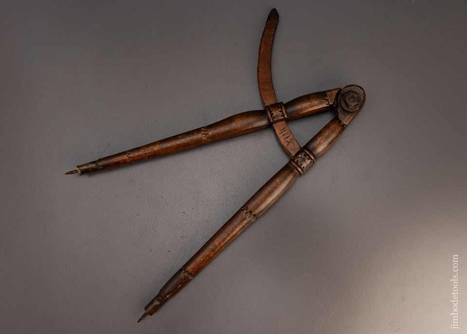 Fancy Carved Wooden 14 Inch Dividers - 113622