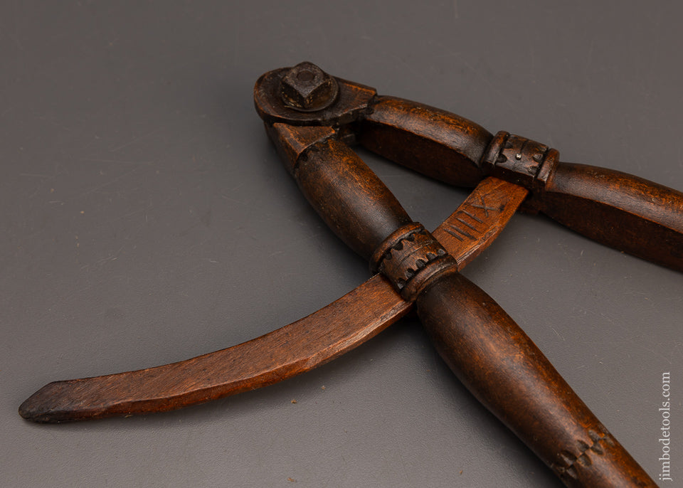 Fancy Carved Wooden 14 Inch Dividers - 113622