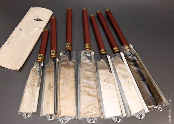 Rare & Mint BRIDGE CITY TOOL WORKS Set of 6 Japanese Saws Unused - 113630