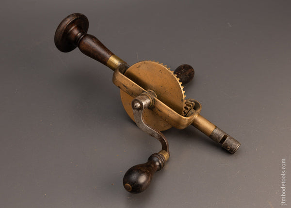 Beautiful Brass Framed Hand Drill - 113636