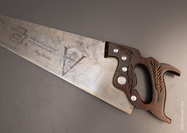 Near Mint Rosewood Handled DISSTON No. D-15 Hand Saw - 113661