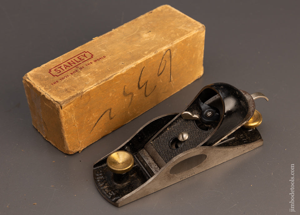 Extra Fine STANLEY No. 9 1/4 Block Plane in Original Box - 113694