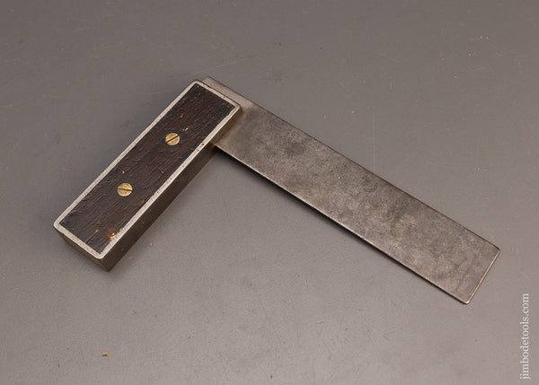 6 Inch STANLEY No. 1 Try Square Type 1 Ca. 1871-87 Unmarked - 113741