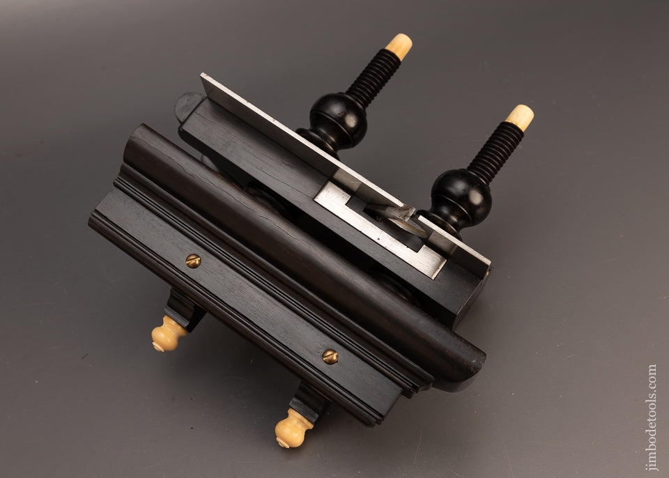 Mint Solid Ebony Plow Plane with Faux Ivory Tips by R. M. SOULE - 113784