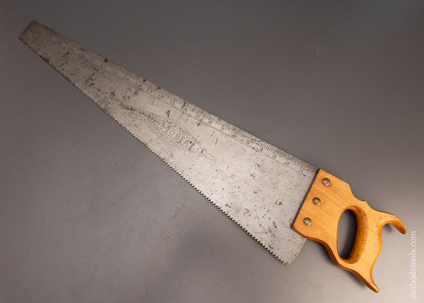 Very Fine HARD TO BEAT Combination Square, Rule & Hand Saw - 113802
