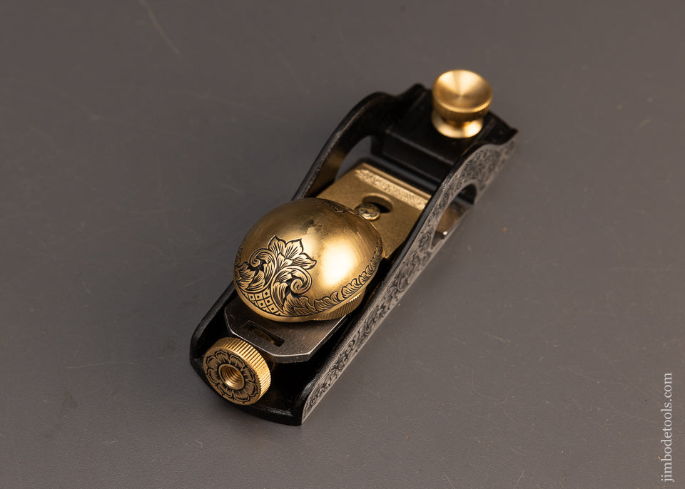 Stunning Low Angle Rabbet Block Plane Lavishly Engraved by MIKHAIL DAVYDOV Mint in Box - 113818