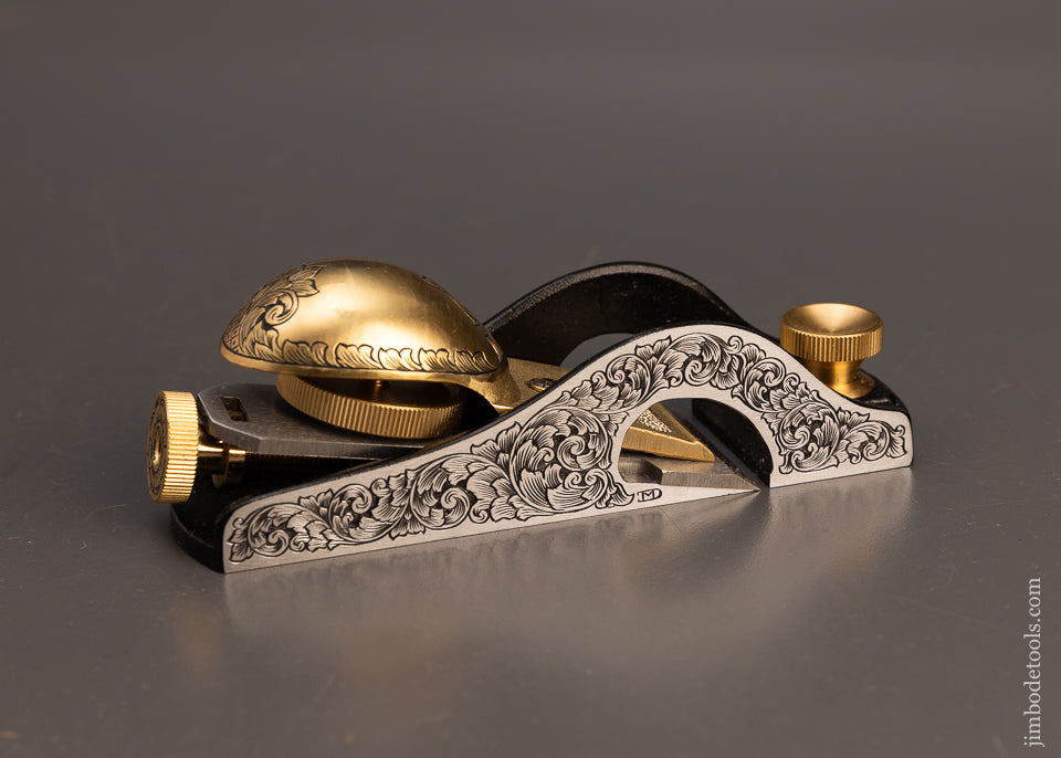 Stunning Low Angle Rabbet Block Plane Lavishly Engraved by MIKHAIL DAVYDOV Mint in Box - 113818