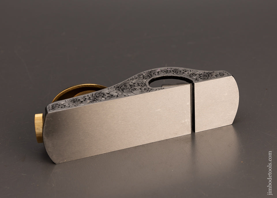 Stunning Low Angle Rabbet Block Plane Lavishly Engraved by MIKHAIL DAVYDOV Mint in Box - 113818