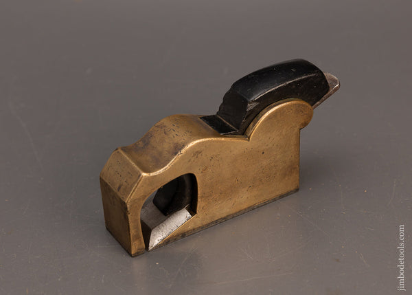 HOLLAND LONDON Gunmetal & Ebony Infill Bull Nose Shoulder Plane - 113821
