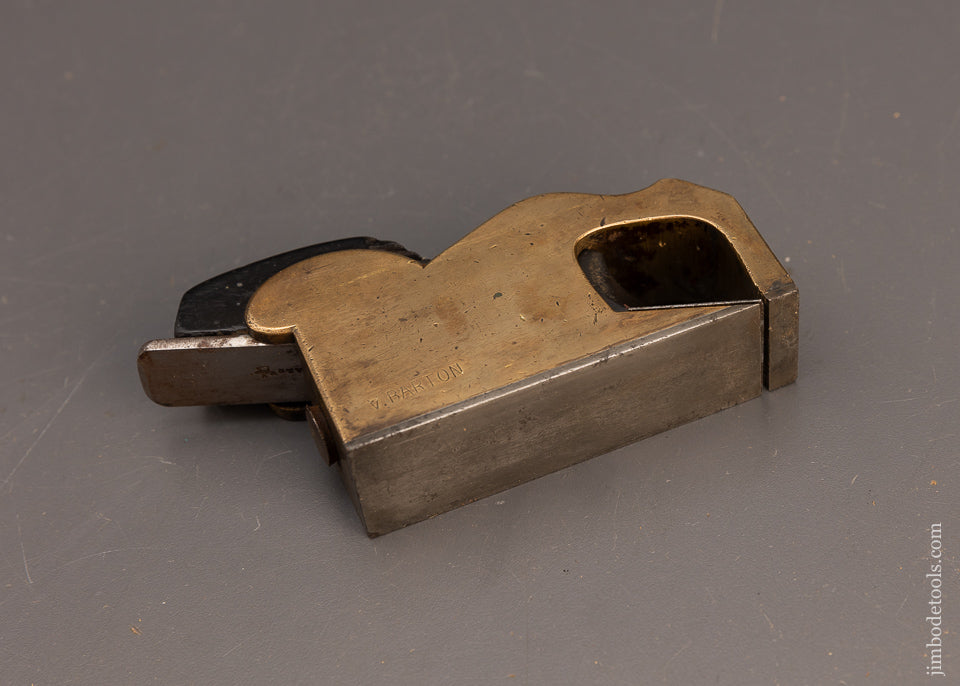 HOLLAND LONDON Gunmetal & Ebony Infill Bull Nose Shoulder Plane - 113821