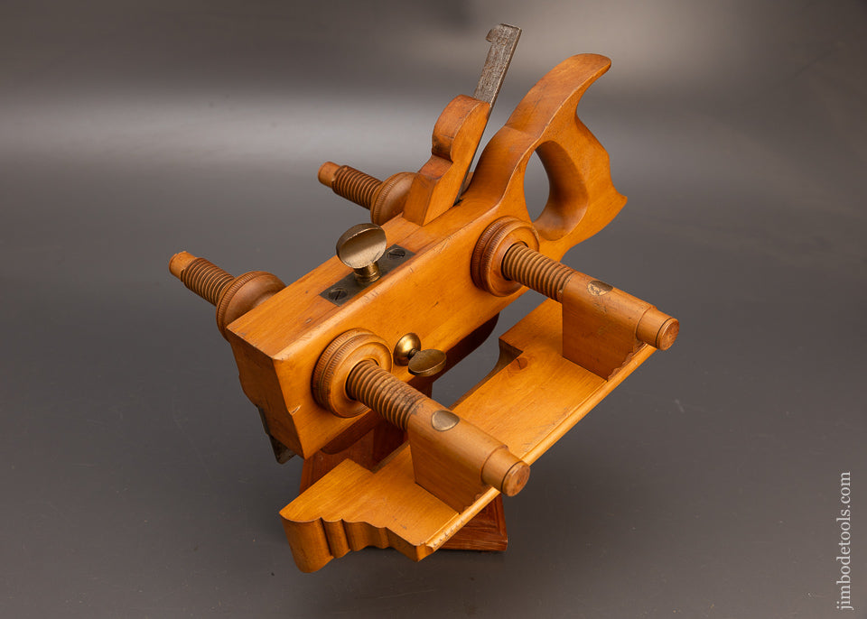 Stunning SANDUSKY TOOL CO. No. 132 Solid Boxwood Plow Plane - 113826