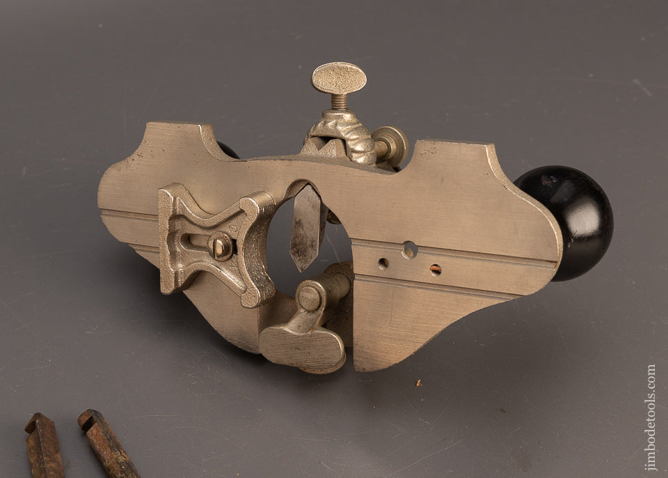 100% Complete & Fine STANLEY No. 71 Router Plane with Fence & All 3 Irons - 113862