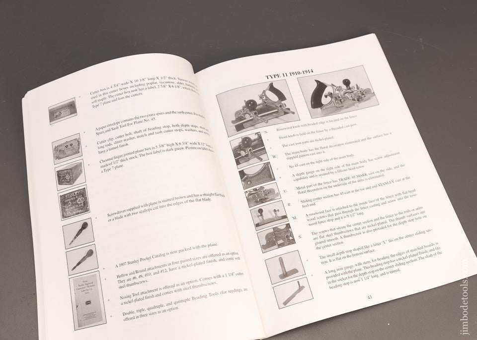 Book: THE STANLEY “FORTY-FIVE” COMBINATION PLANE by David E. Heckel - 113867