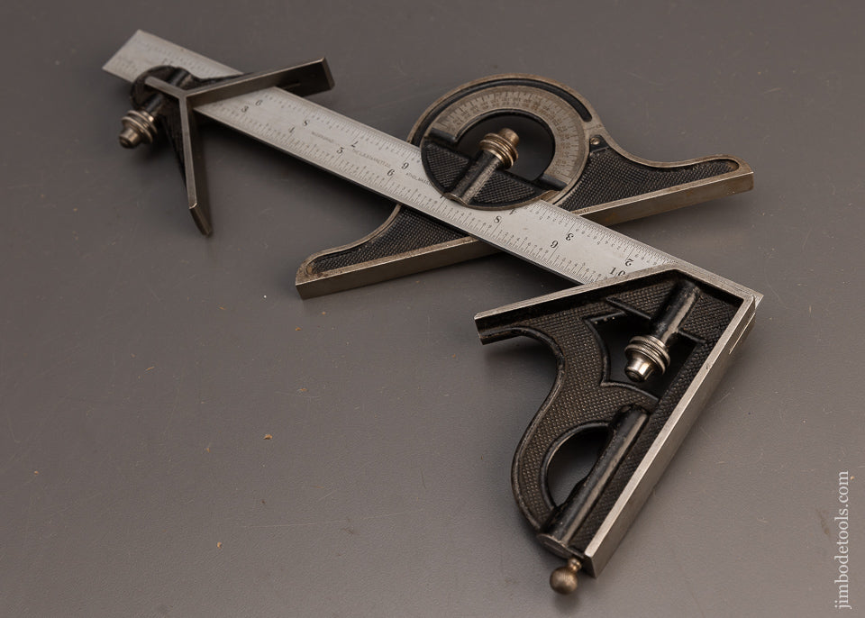 Extra Fine STARRETT 4 Piece Combination Square Set - 113877