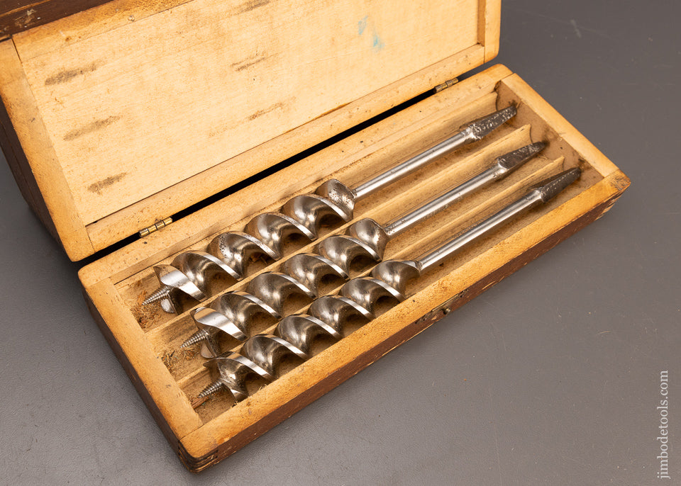 Extra Fine Set of Early Pre- STANLEY RUSSELL JENNINGS Auger Bits - 113883