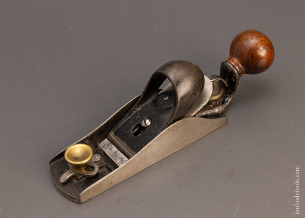 Fine Early STANLEY No. 9 3/4 Tail Handle Block Plane with Adjustable Mouth - 113915