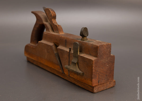 Rare 4 STAR **** Maker Handled Moving Filletster Plane by BARKER & BALDWIN Auburn, N.Y. - 113959