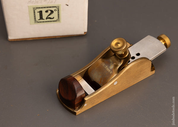 Rare St. JAMES BAY TOOL CO. Adjustable Thumb Plane ( Norris A31) Mint in Box - 113963