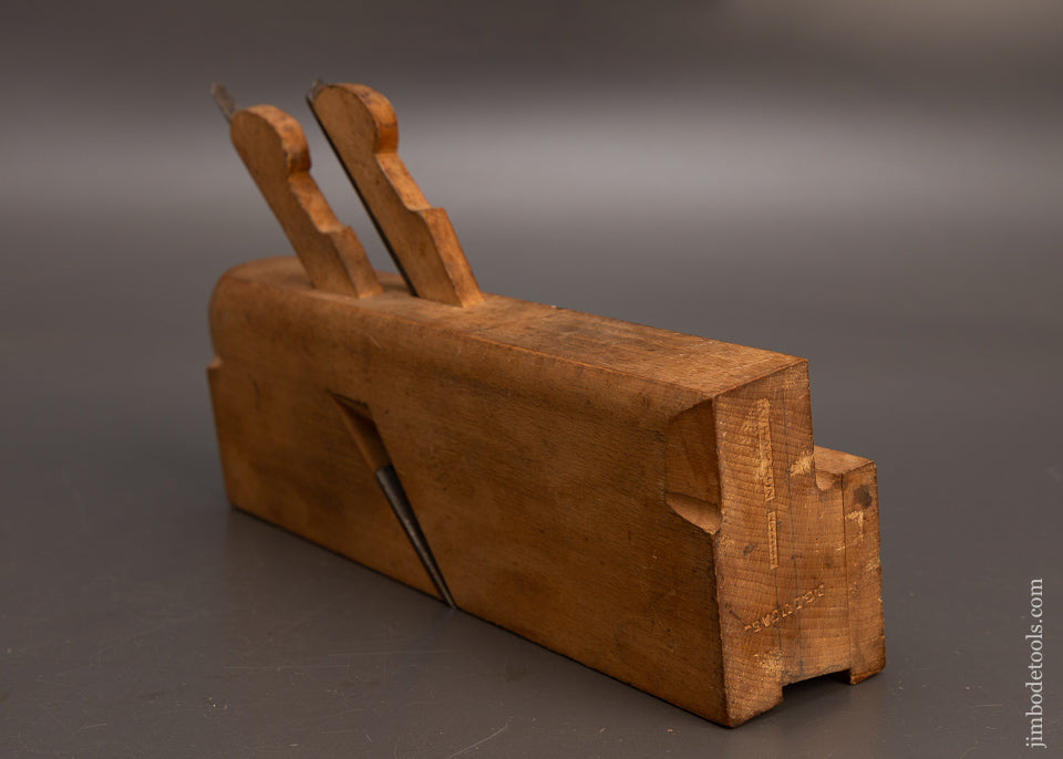 Near Mint Double Iron Sash Plane by R. HARRON N. YORK 1843-65 - 113979