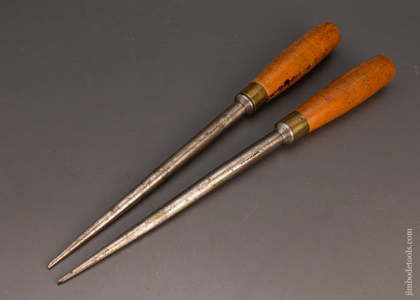 Fat Pair of Boxwood Handled Draw Bore Pins by MARPLES - 114014