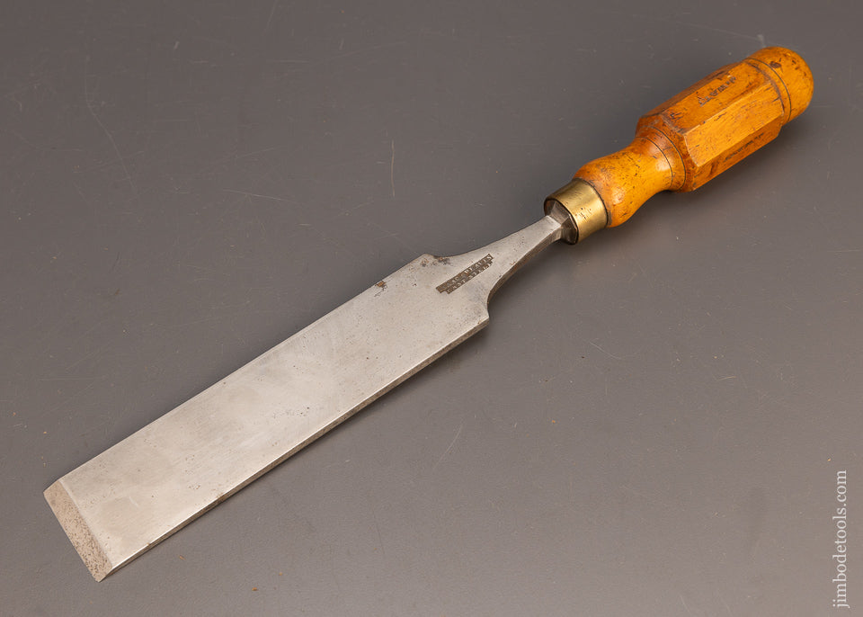 Spectacular Long Thin 2 Inch Boxwood Handled Paring Chisel by ISAAC GREAVES - 114049