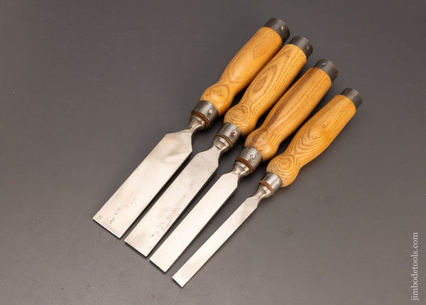 Spectacular Razor Sharp Set of 4 SORBY Mortise Chisels - 114055