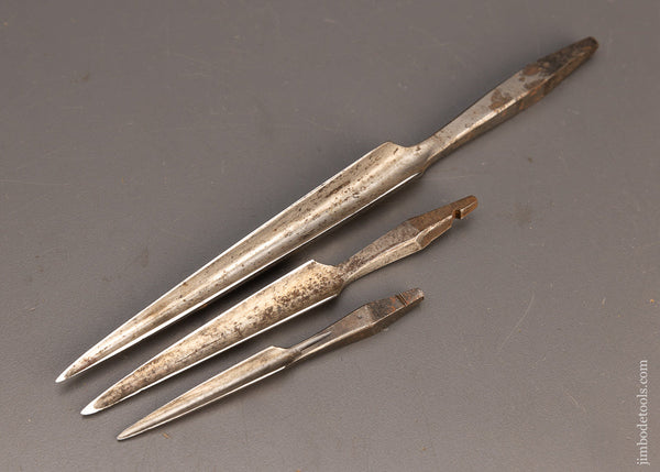 Special Set of 3 Tapered Bits for Tang Chisel Handles Sharp - 114091