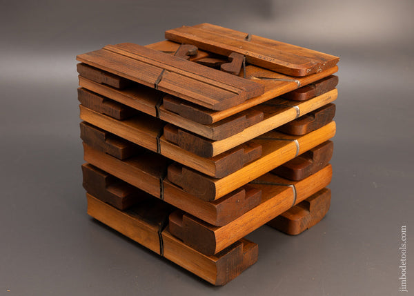 Great User Set of 18 Hollow & Round Moulding Planes by ROUTLEDGE - 114093
