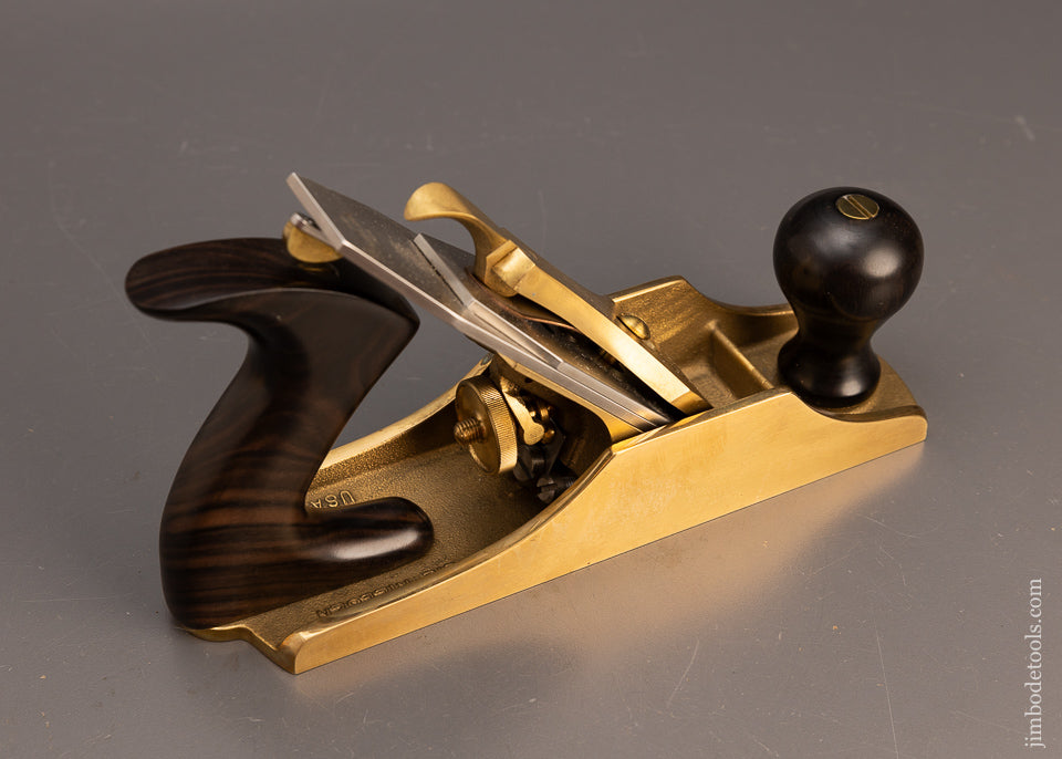 Mint in Box LIE NIELSEN BRONZE No. 4 Smooth Plane with Ebony Handles Unused - 114096