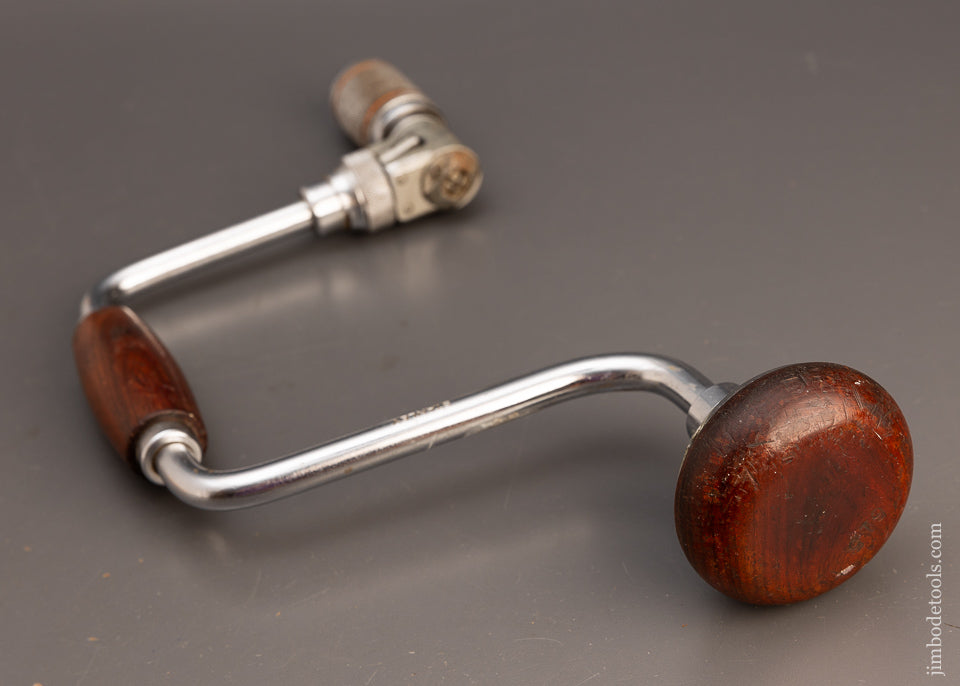Hefty 12 Inch STANLEY No. 923 Bit Brace with Rosewood Handles - 114118