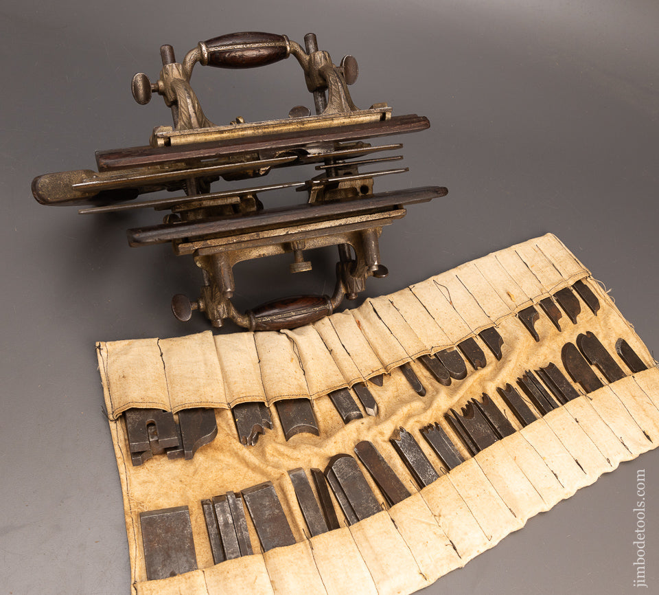 Great User STANLEY No. 55 Combination Plane with 48 Cutters & 4 Stops - 114128