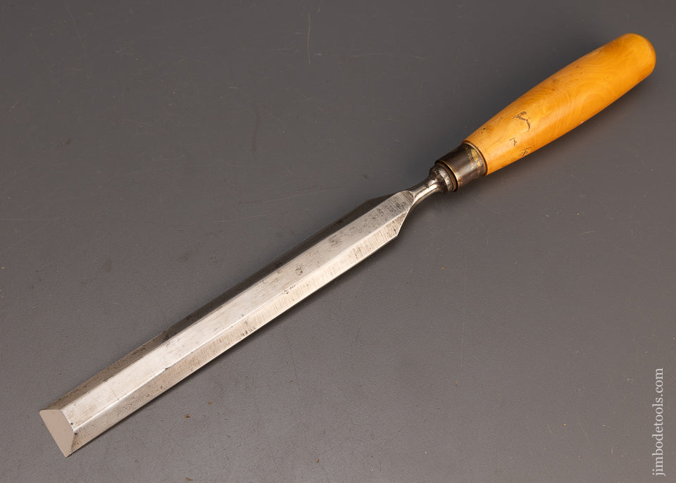 1 Inch MARPLES Unmarked Boxwood Handled Paring Chisel - 114139