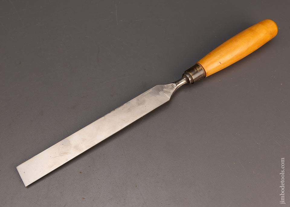 1 Inch MARPLES Unmarked Boxwood Handled Paring Chisel - 114139