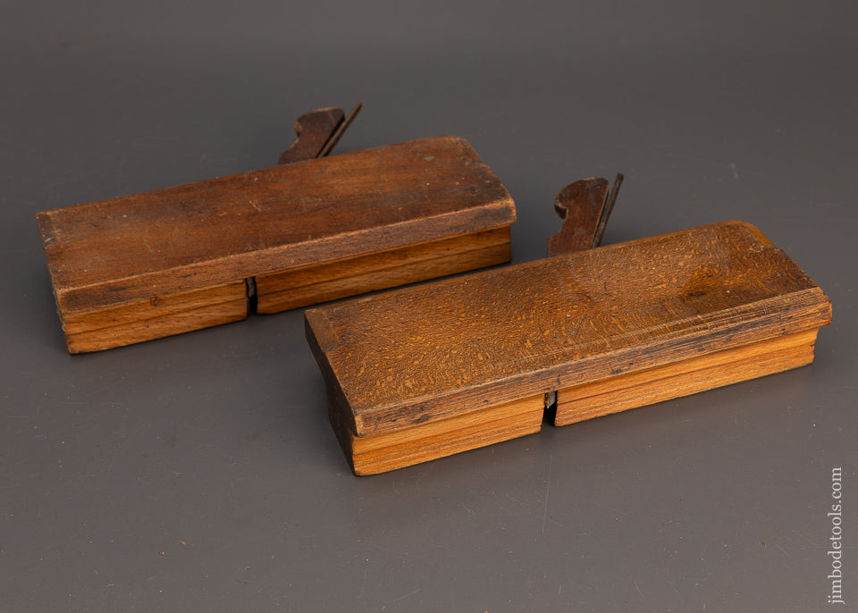 Matched, Numbered Pair of Sash Ovoloe Moulding Planes by BUCK Good+ - 114155